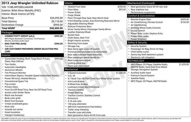 2013 Jeep Wrangler Unlimited Rubicon
