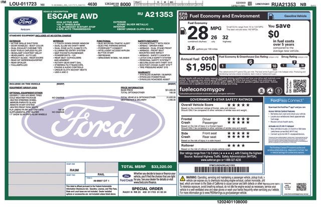 2024 Ford Escape Active