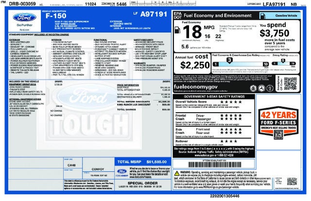 2020 Ford F-150 King Ranch