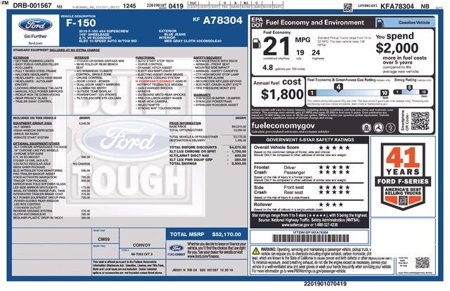 2019 Ford F-150 XLT