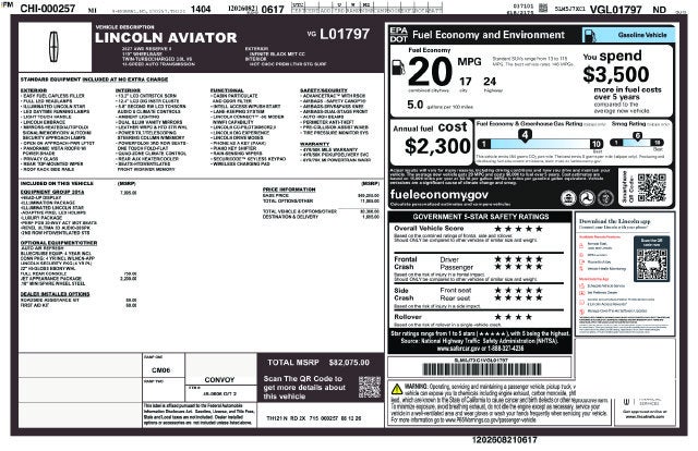 2027 Lincoln Aviator Reserve Premium