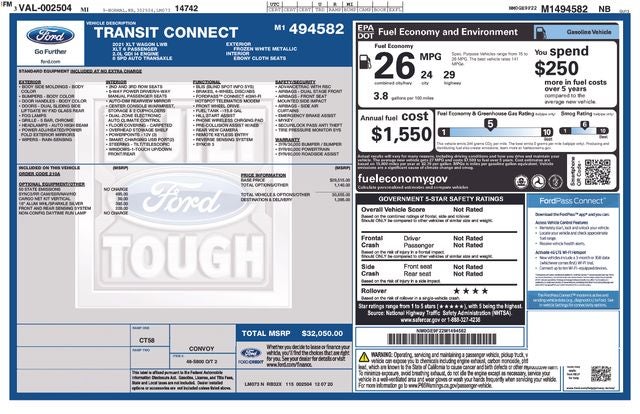 2021 Ford Transit Connect XLT