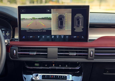 The large center touchscreen of a 2023 Lincoln Corsair® SUV is shown. | Midland Lincoln in Midland MI