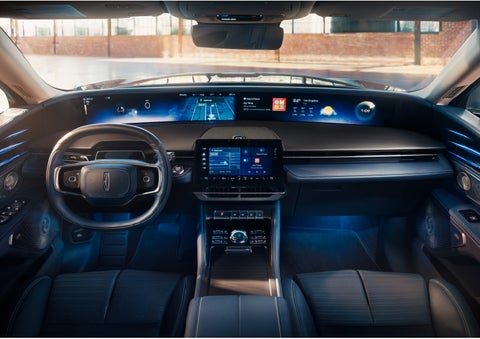 The panoramic display is shown in a 2024 Lincoln Nautilus® SUV. | Midland Lincoln in Midland MI