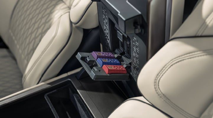 Digital Scent cartridges are shown in the diffuser located in the center arm rest. | Midland Lincoln in Midland MI